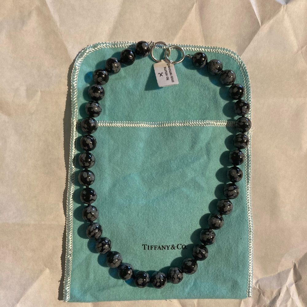 Tiffany & Co Snowflake Obsidian Paloma Picasso